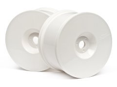 HB T-Dish Wheels (White/4pcs) Truggy 17mm Hex