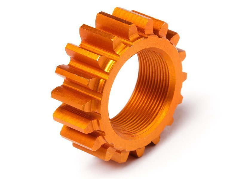 THREADED PINION 18Tx12mm (1M) (ORANGE)
