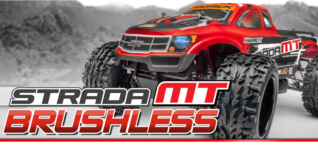 Strada Red MT Brushless 1/10 Electric Monster Truck