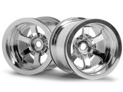 SCORCH 6-SPOKE TEKERLEK PARLAK KROM (2.2in / 2 adet)