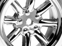 VINTAGE 8 SPOKE TEKERLEKLİ 26mm PARLAK KROM 0mm OFSET